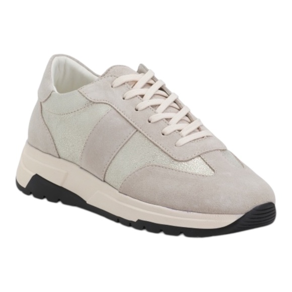 PAIGE Shoes - PAIGE Suede Maya Sneakers size 10 Grey white color